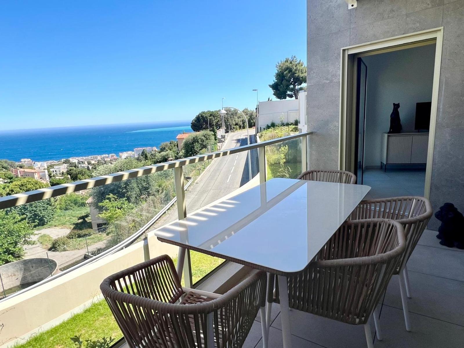 Panoramic Sea View Appartment Blue Pearl นีซ ภายนอก รูปภาพ